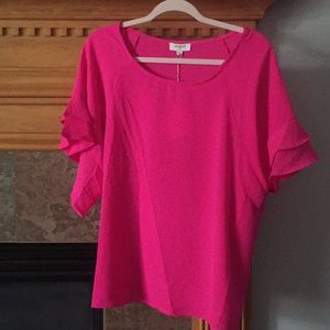 BNWT - Umgee  bright pink shirt M/L